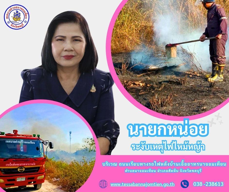 ระงับเหตุไฟไหม้หญ้า